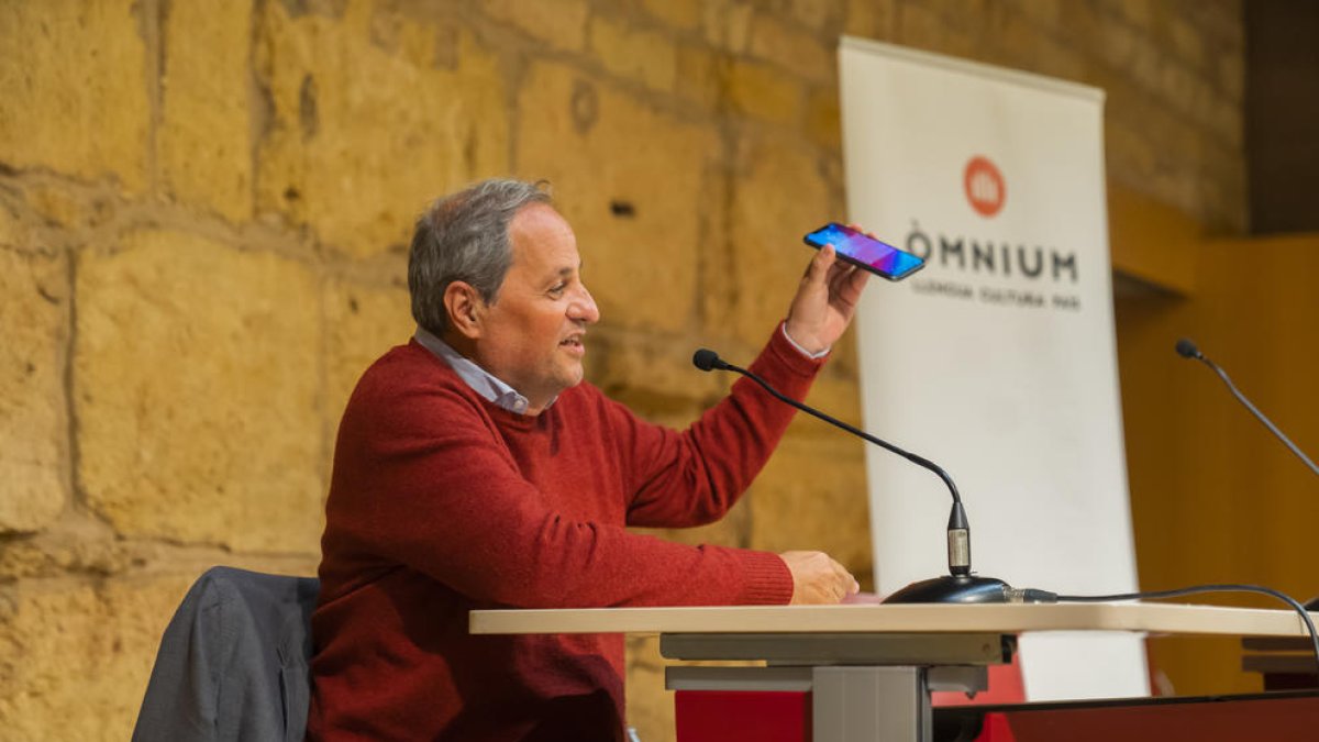 Quim Torra reclama en Tarragona que el gobierno rompa con Madrid por el espionaje
