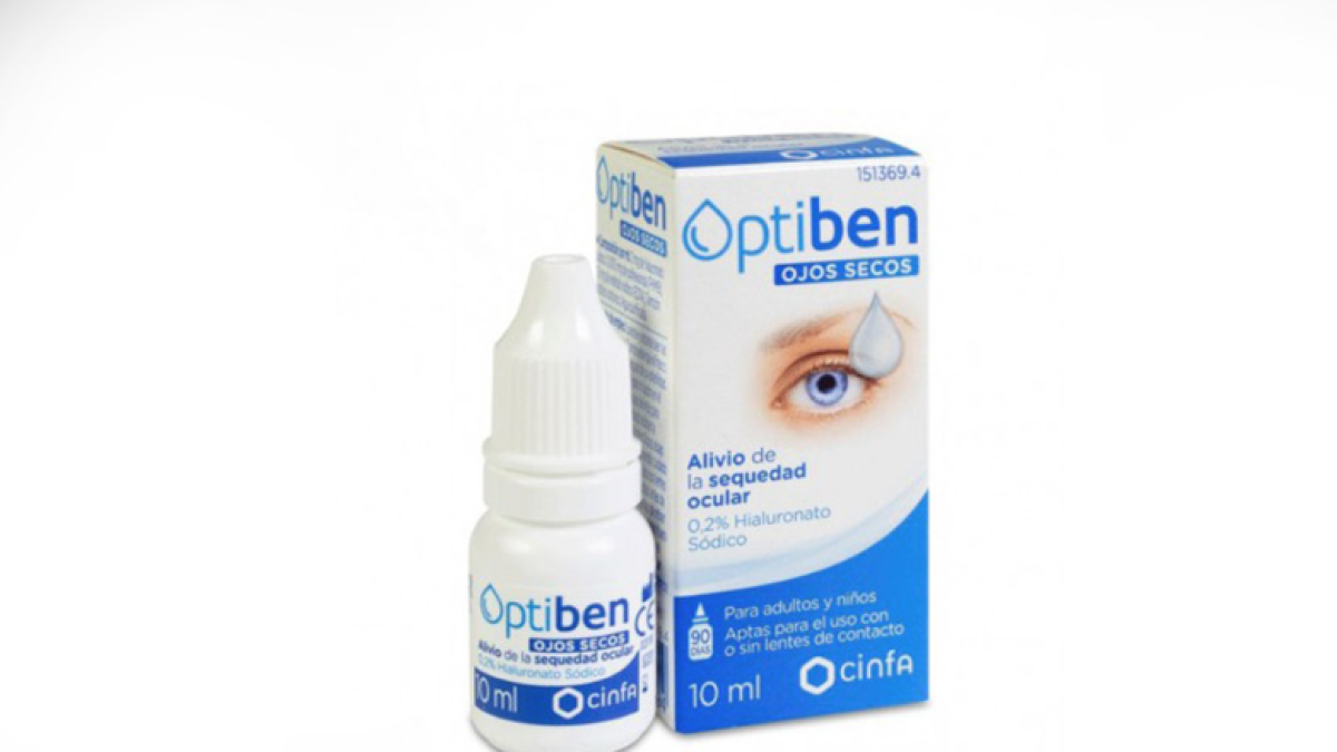 Sanidad retira un lote de la solución Optiben Ojos Secos al contener otro producto dentro