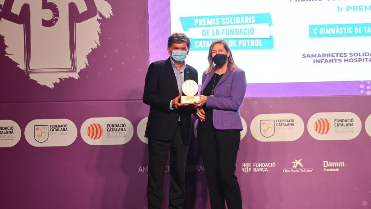 La Federació Catalana de Futbol premia al Nàstic per l'acció solidària amb el Joan XXIII