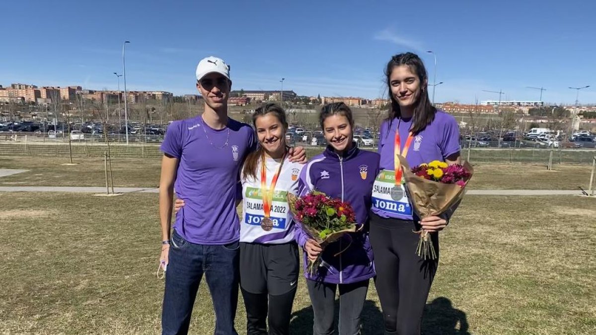 Núria Caballero i Mireia López triomfen al Campionat d'Espanya 'indoor' sub23
