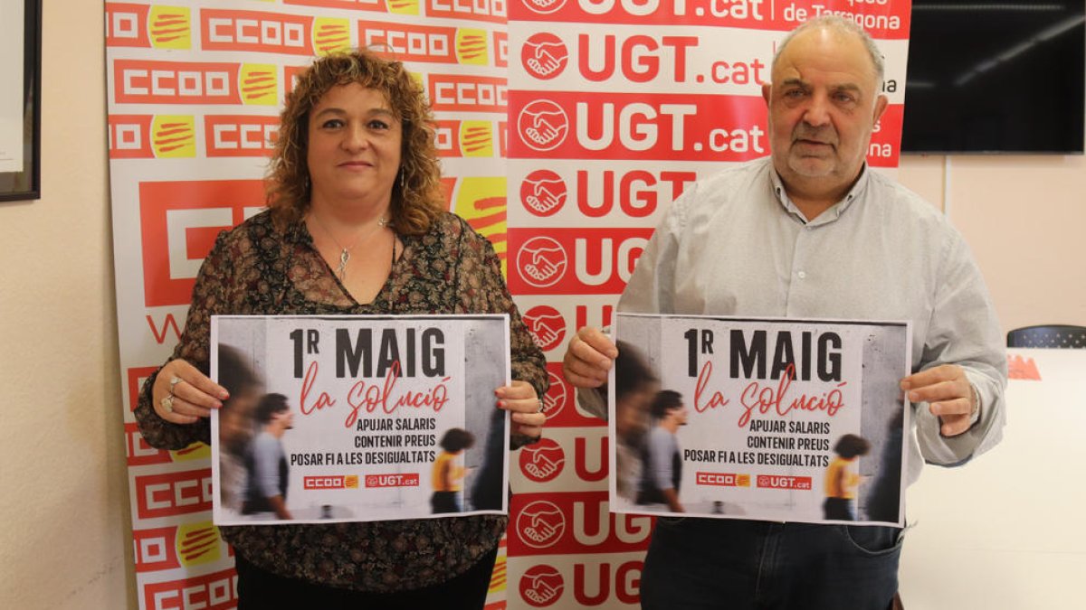 UGT y CCOO instan a manifestarse el 1 de Mayo para reclamar mejoras salariales