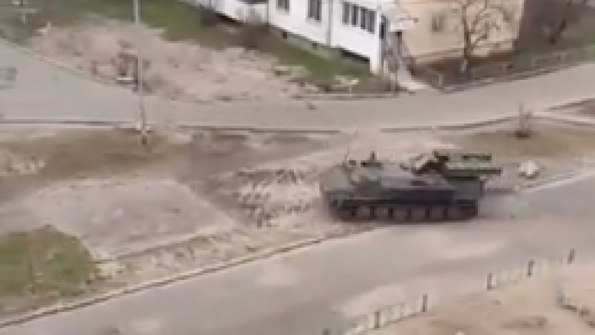 Els soldats russos entran a Kiev