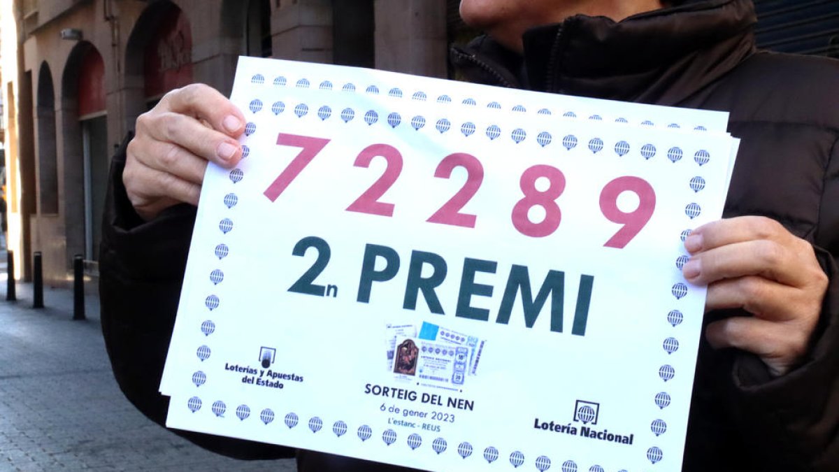 El segundo premio de la Lotería del Niño cae en cuatro municipios de Tarragona