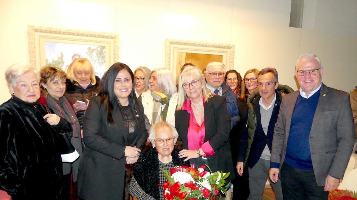 Salou homenatja l'Angeleta Salceda, la dona gran, en el marc de la Festa Major d'Hivern