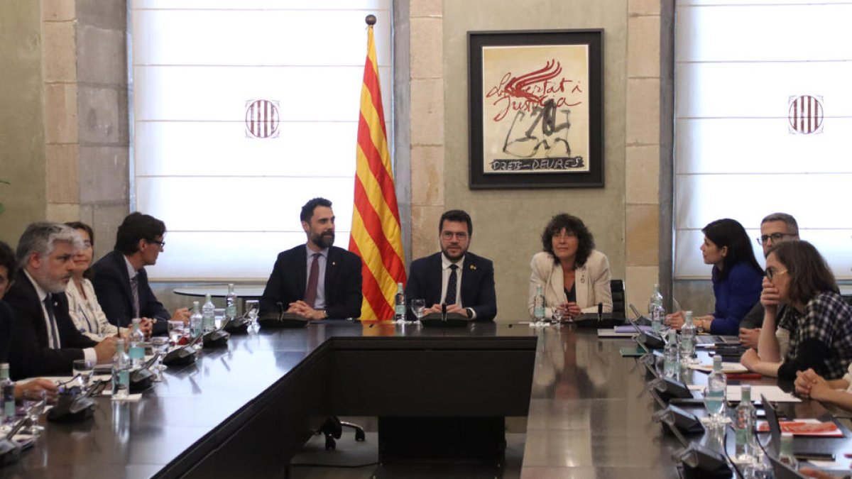 Aragonès, sobre la sequía: «Si tenemos una normativa se tiene que cumplir y si no se cumple tiene que haber consecuencias»