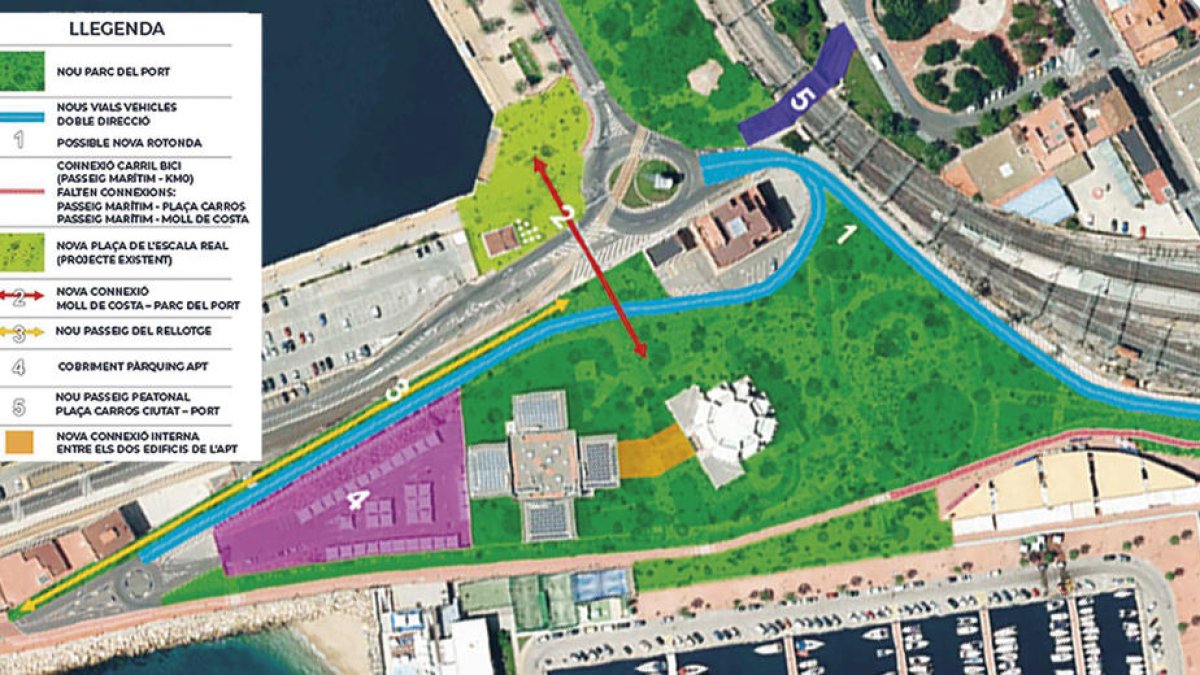 Un parc urbà millorarà la connectivitat entre el Miracle i el Moll de Costa a Tarragona