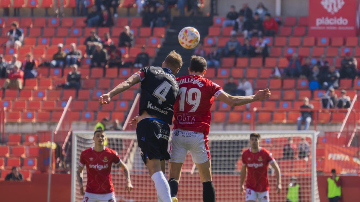 Guillermo trenca la sequera golejadora i el Nàstic recupera el somriure