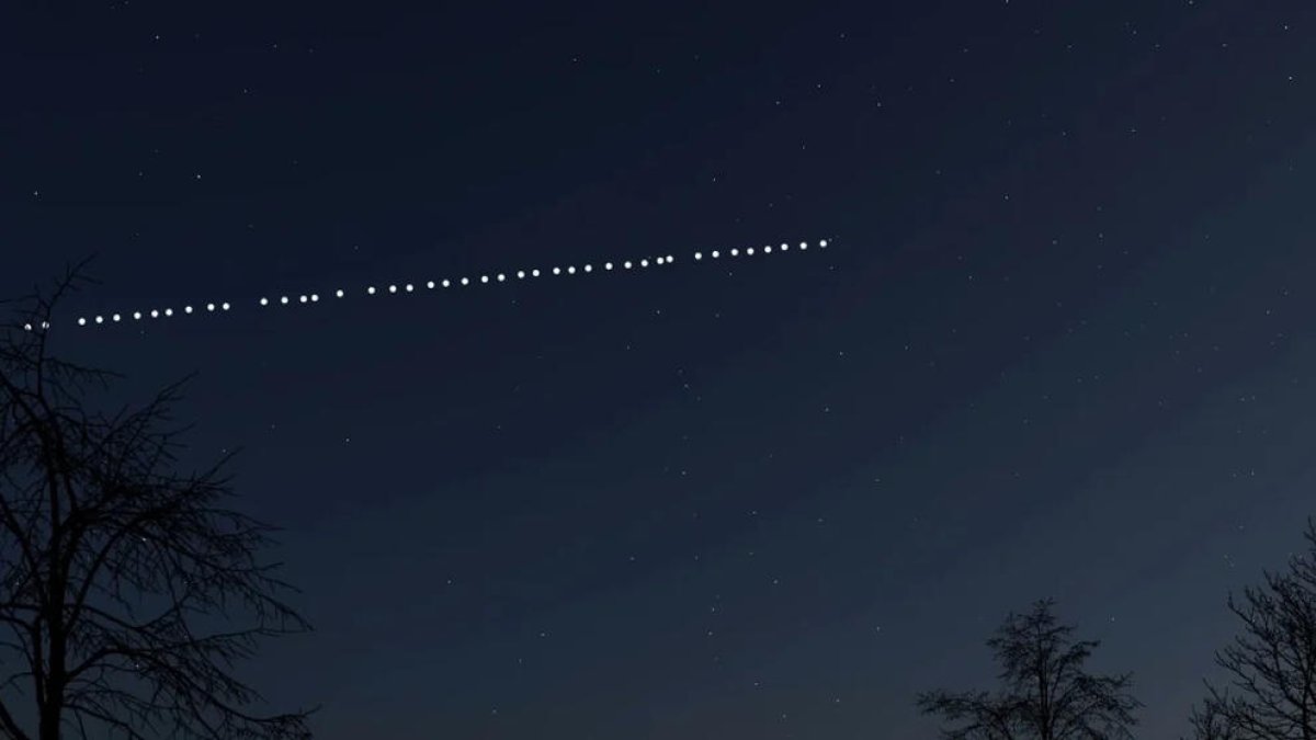 Aquesta és l'hora a la qual podràs veure a Tarragona els satèl·lits llançats per Elon Musk