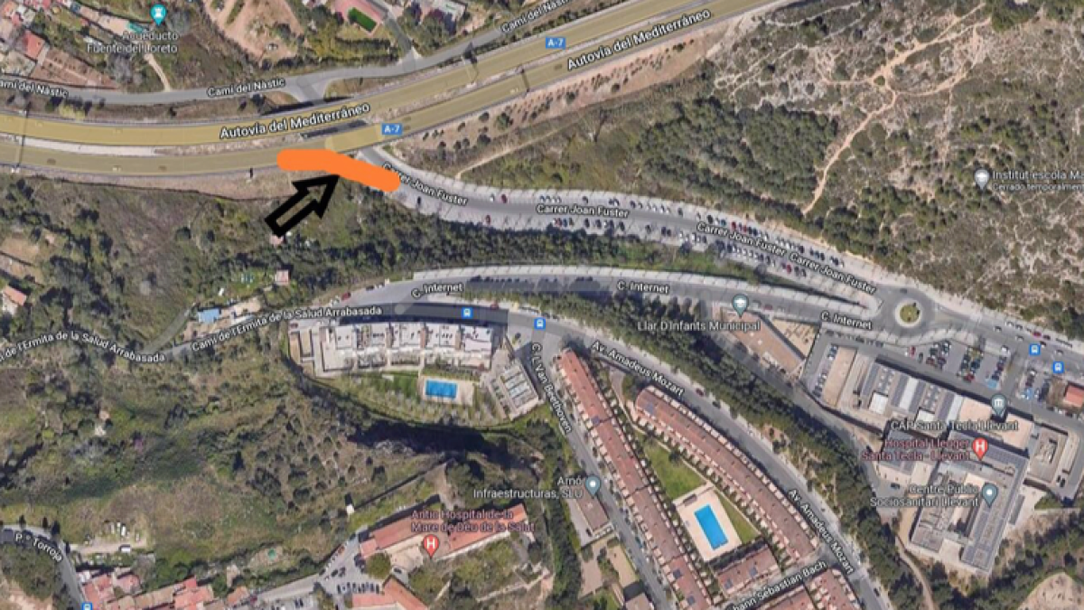 Cs pide una modificación al POUM para conseguir un acceso directo desde la A-7 a la Vall de l'Arrabassada