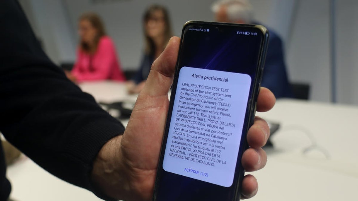 Les alertes mòbils haurien arribat a un 60% de la població de Tarragona, l'Ebre i el Penedès