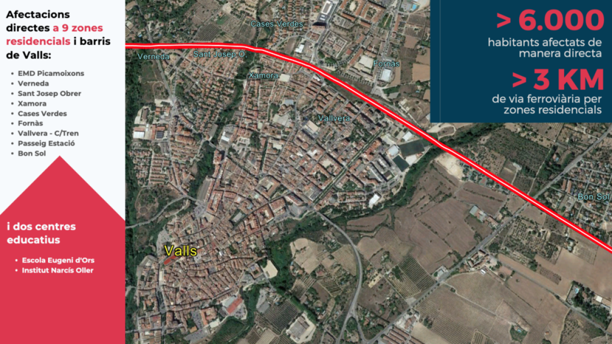 Valls reclama que es descarti les alternatives al traçat del corredor del Mediterrani que afectin zones residencials