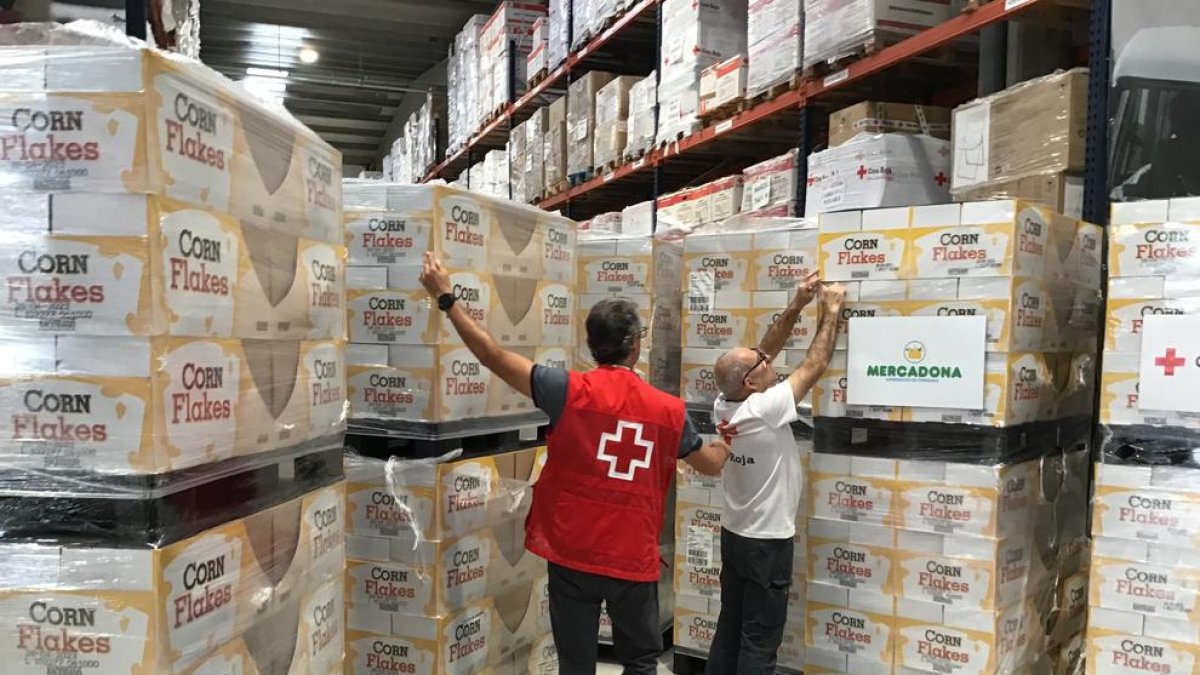 Mercadona dona 24 tones de productes de primera necessitat a Tarragona durant el 2022