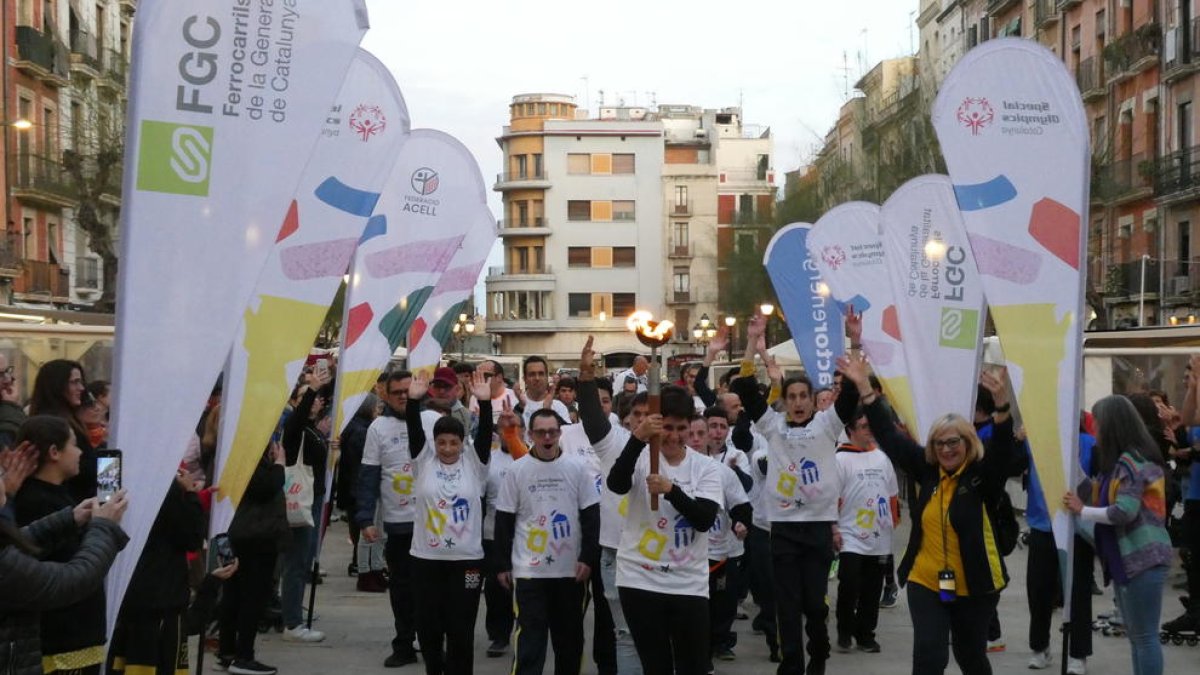 Tarragona acoge la antorcha de los 'Jocs Special Olympics'