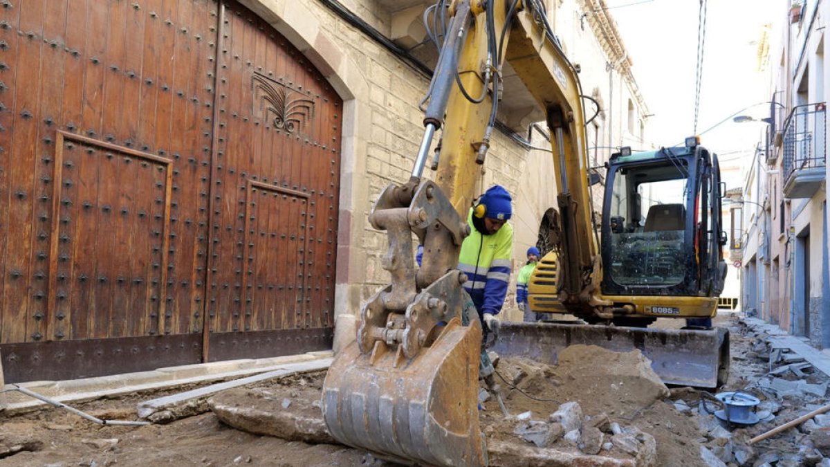 Empiezan las obras de la Raval de Sant Francesc de Riudoms