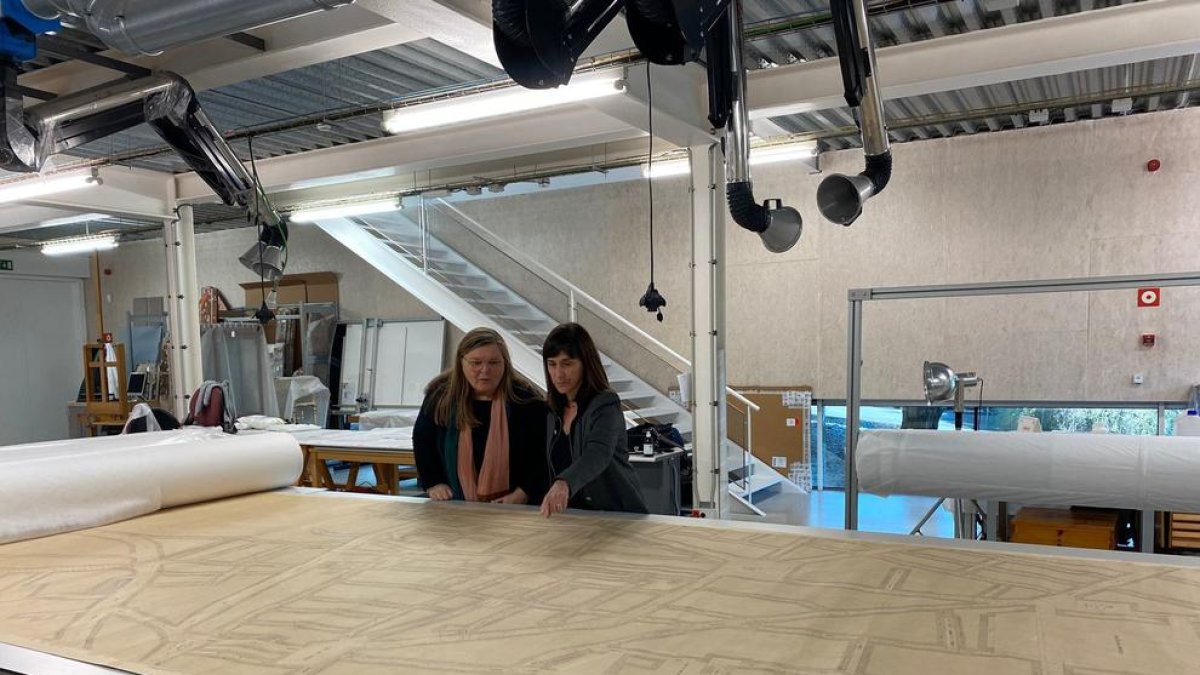 Finalizan la restauración del plano de la ciudad de Reus del arquitecto Caselles de 1893