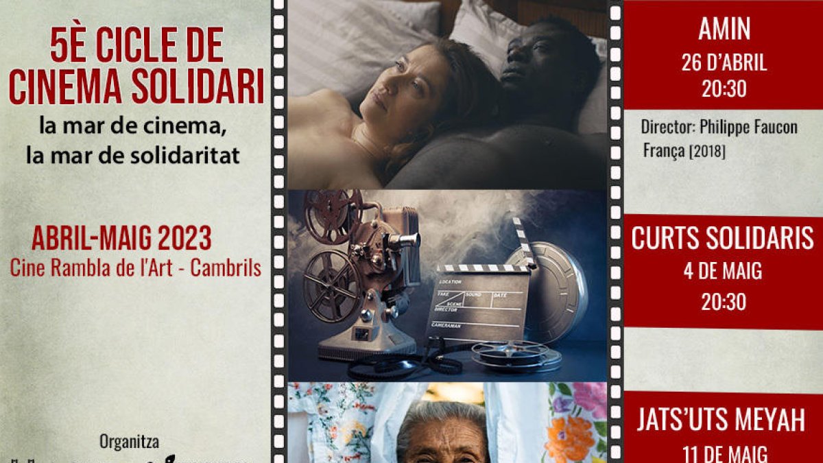 El 'Cicle de Cinema Solidari' de Cambrils llega a su quinta edición