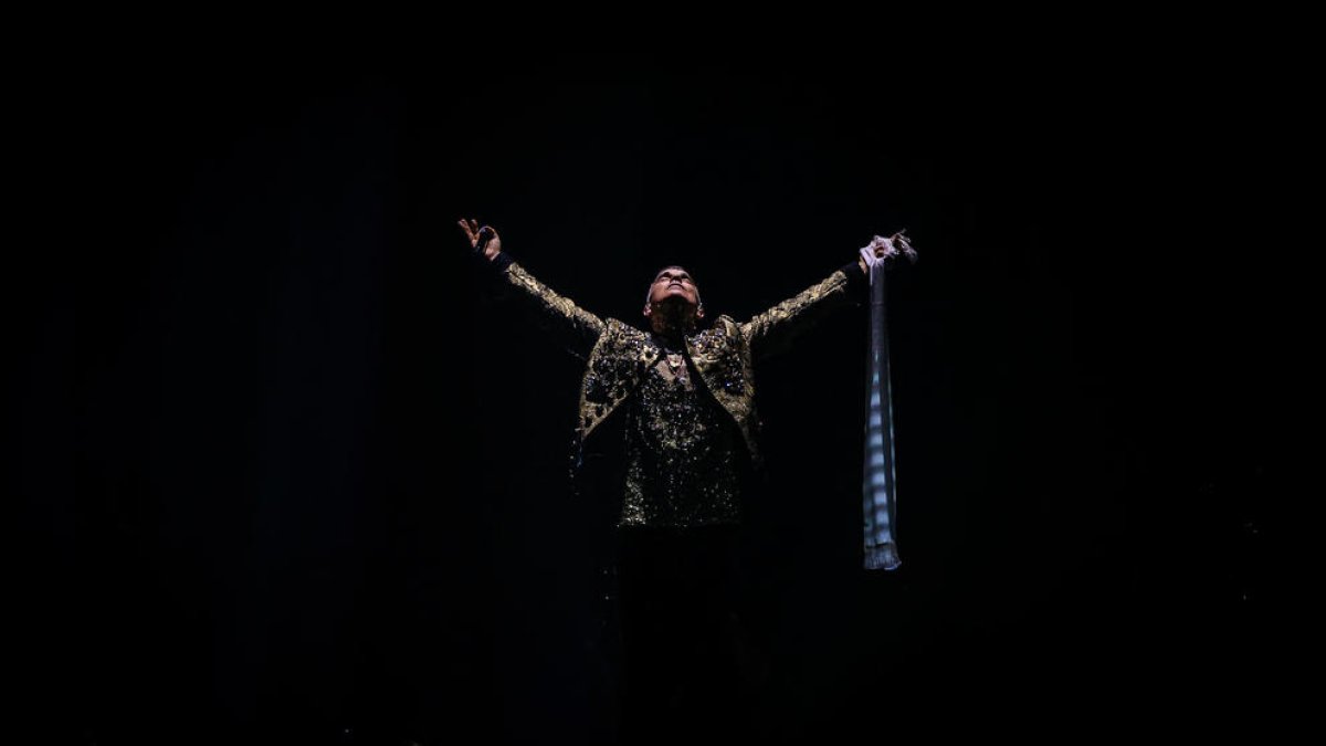 Robbie Williams celebra los 25 años de carrera en el Palau Sant Jordi