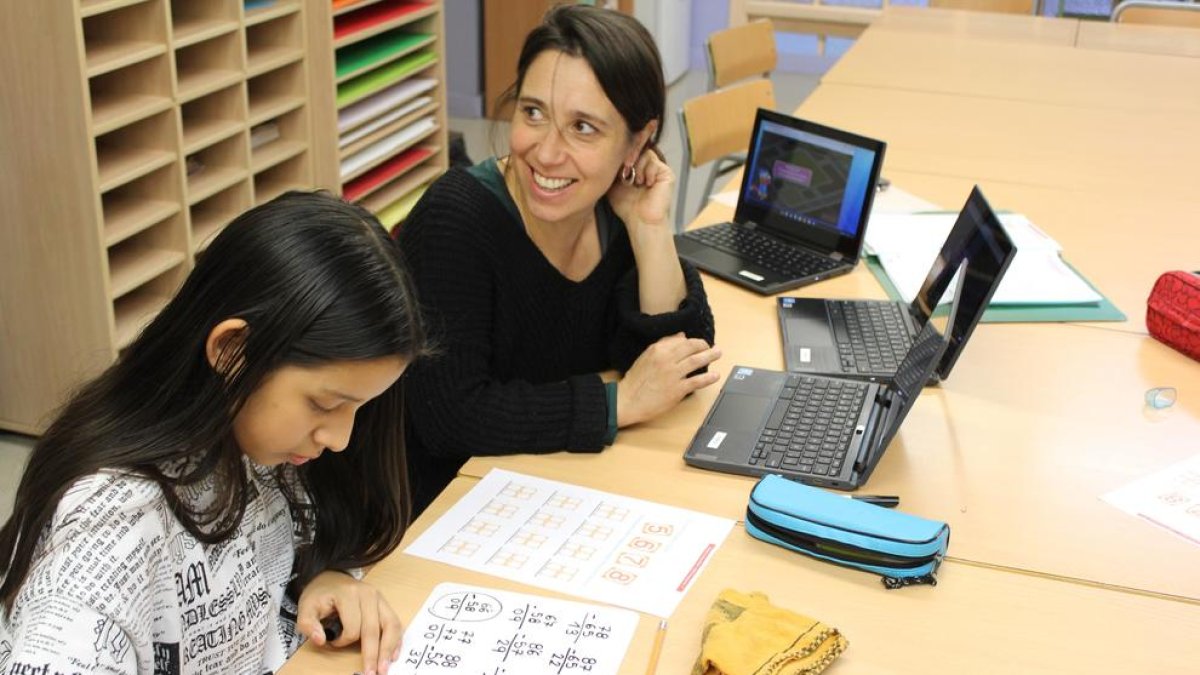 «Pere está más receptivo con las matemáticas, tiene ganas de trabajarlas»