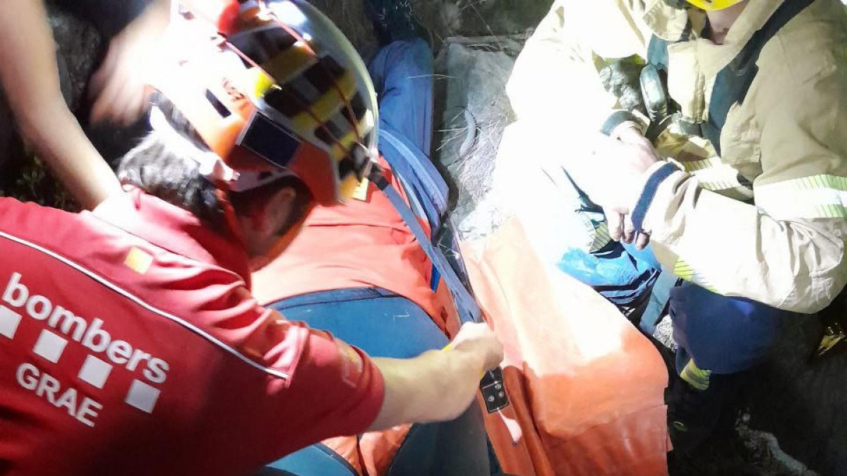 Rescatan a una persona herida en los Quatre Mollons de Amposta