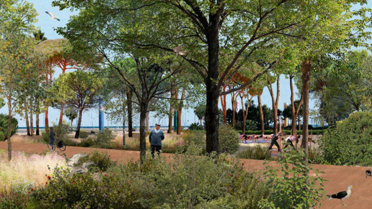 Una ciutat verda oberta al mar amb una gran escalinata, la nova imatge del Port de Tarragona