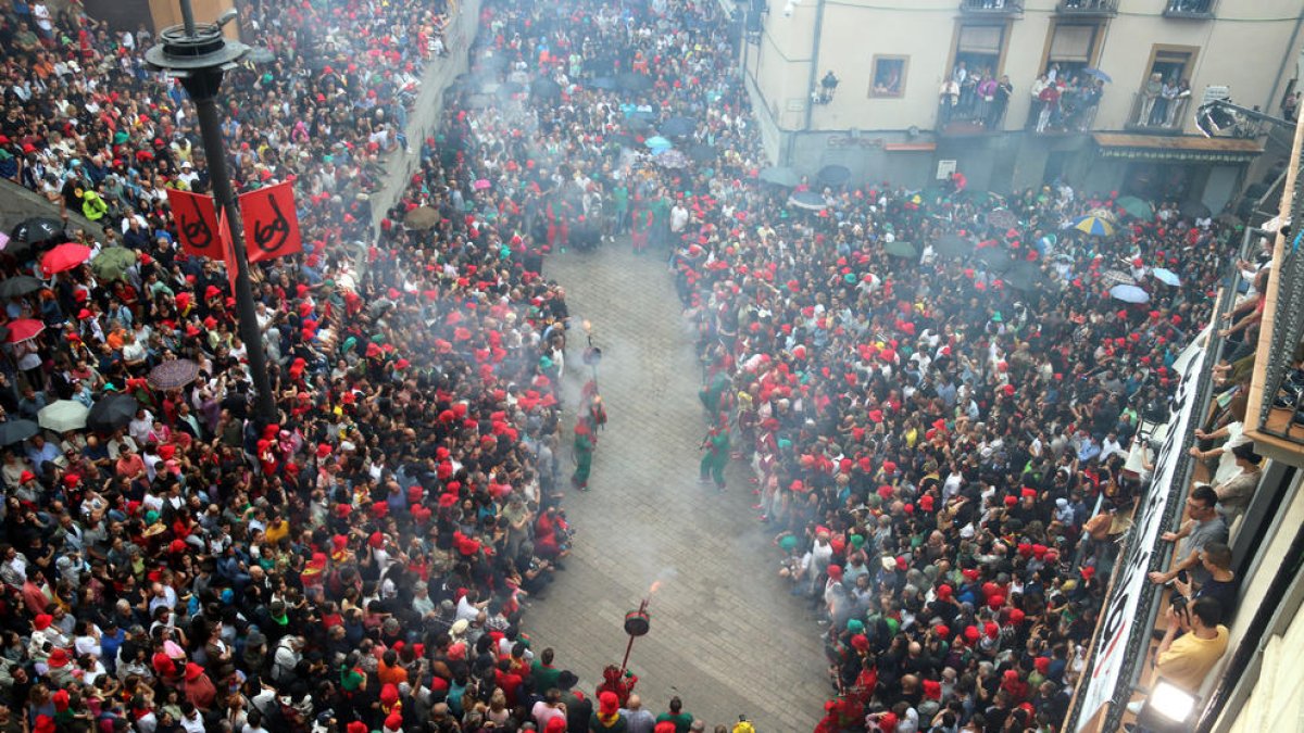 Berga vibra amb l'última Patum de Lluïment
