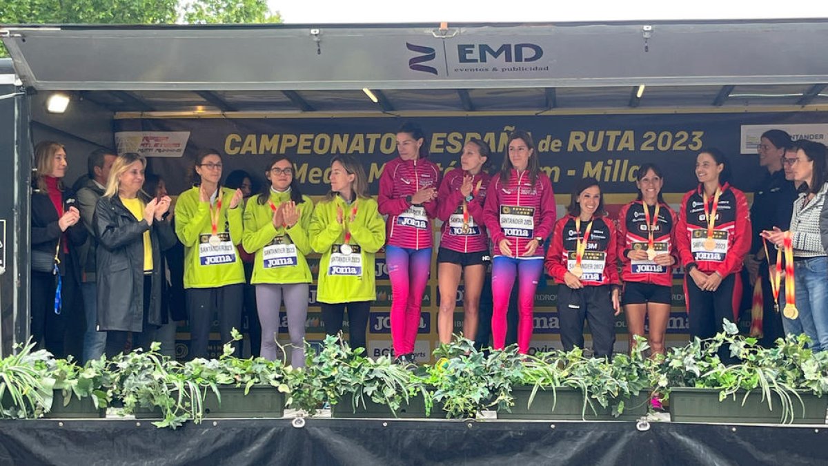 La tortosina, Mireia Guarner, subcampeona de España de medio maratón por equipos