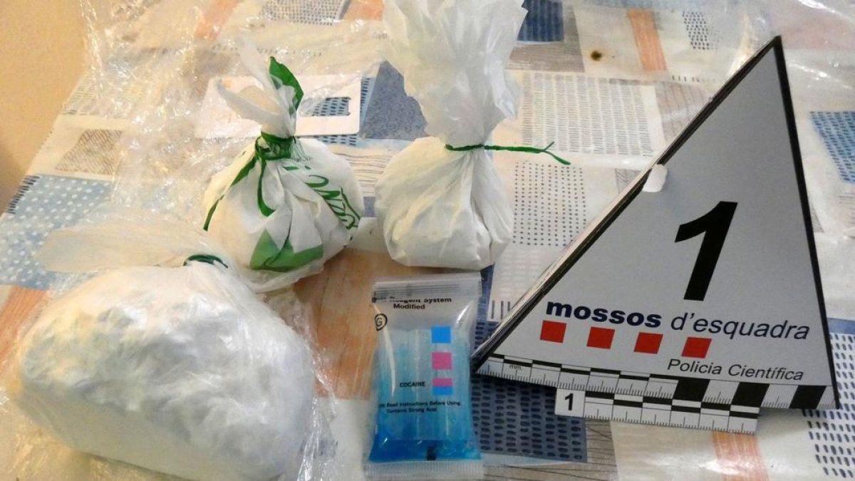 Els Mossos d'Esquadra desmantellen un punt molt actiu de venda de cocaïna i haixix a la Pineda