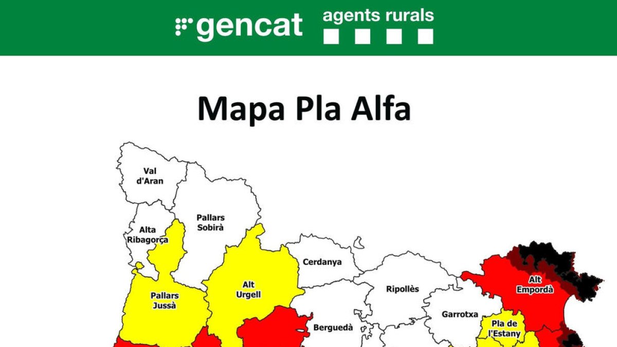 El Albera y el Montgrí restringen este domingo los accesos por el alto riesgo de incendio forestal