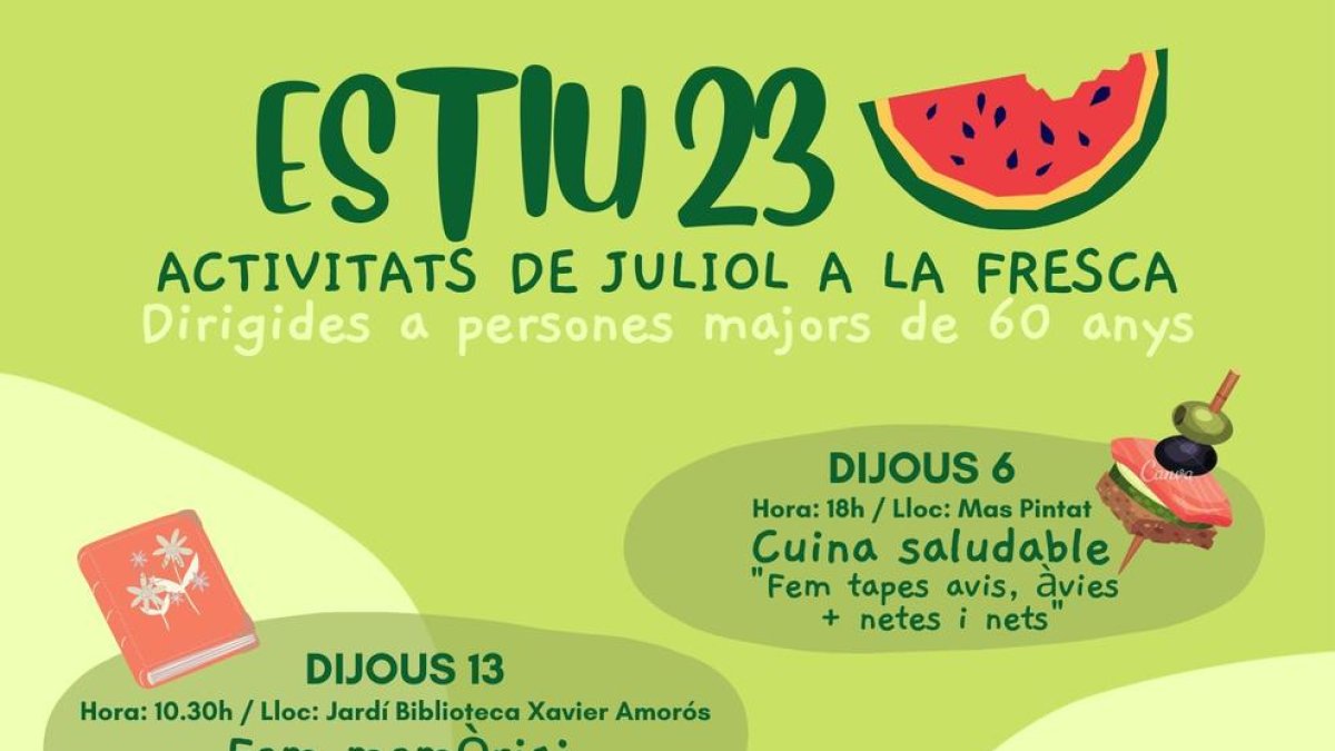 Reus presenta las actividades de verano para las personas mayores