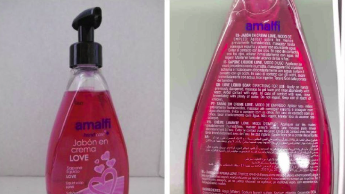 Retiran una jabón de la marca Amalfi por contener una sustancia prohibida