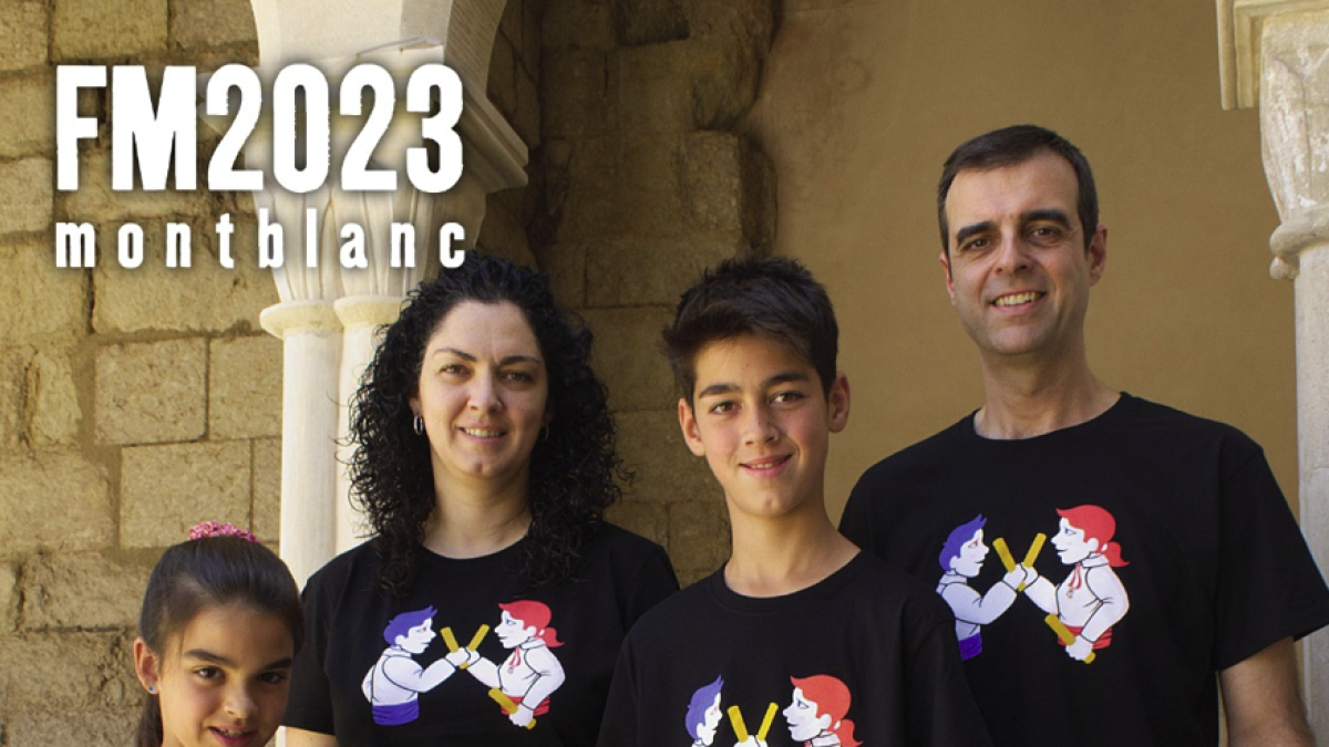 El Ball de Bastons de Montblanc, protagonista de la camiseta de la Fiesta Mayor