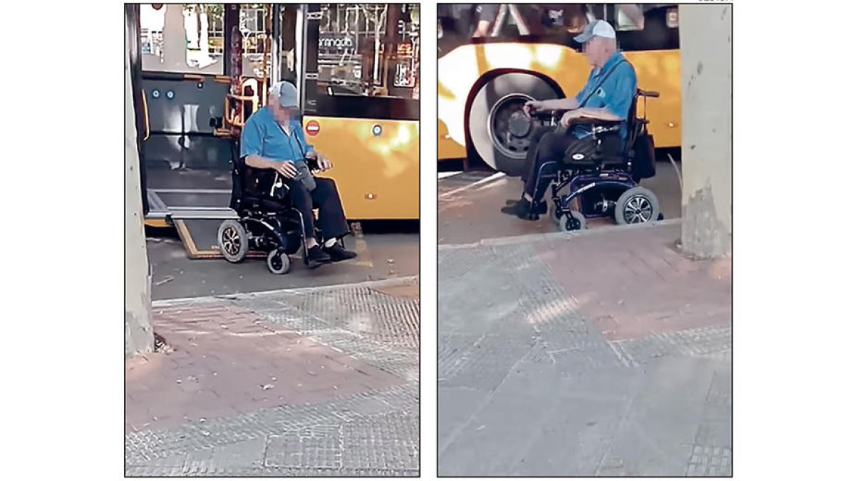 Diversidad Funcional alerta del peligro que supone bajar del bus en las Ocas