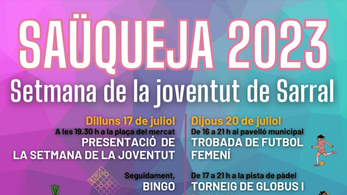 Arriba el Saüqueja, la setmana jove de Sarral