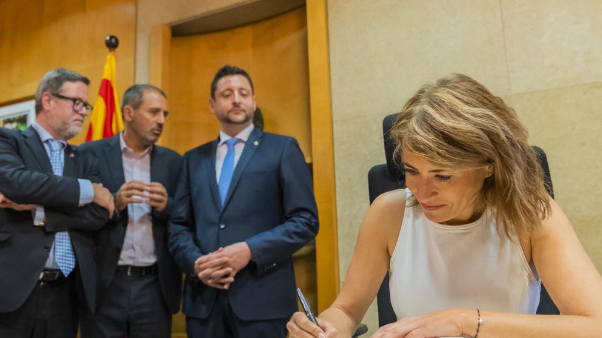 La ministra Raquel Sánchez avala el projecte de la futura Rambla del Mar de Tarragona