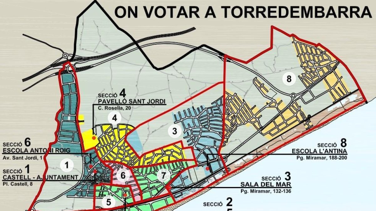 Novetats en els locals electorals de Torredembarra per al 23-J
