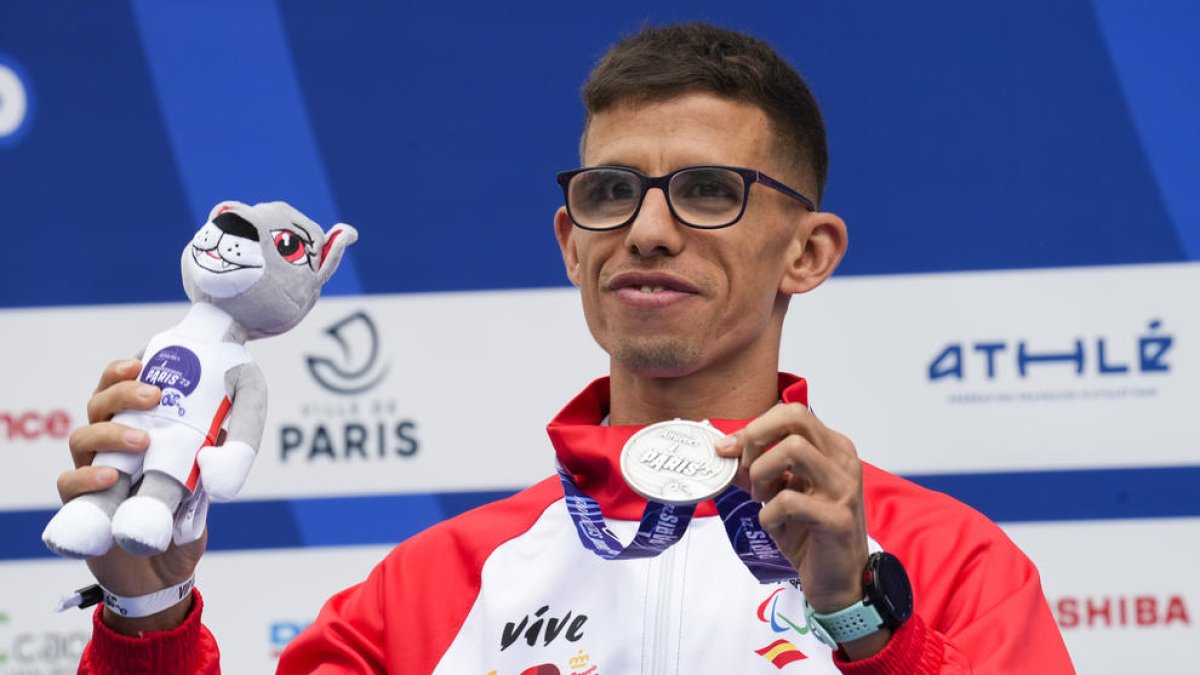 Yassine Ouhdadi, subcampió dels 1.500 metres al Mundial paralímpic