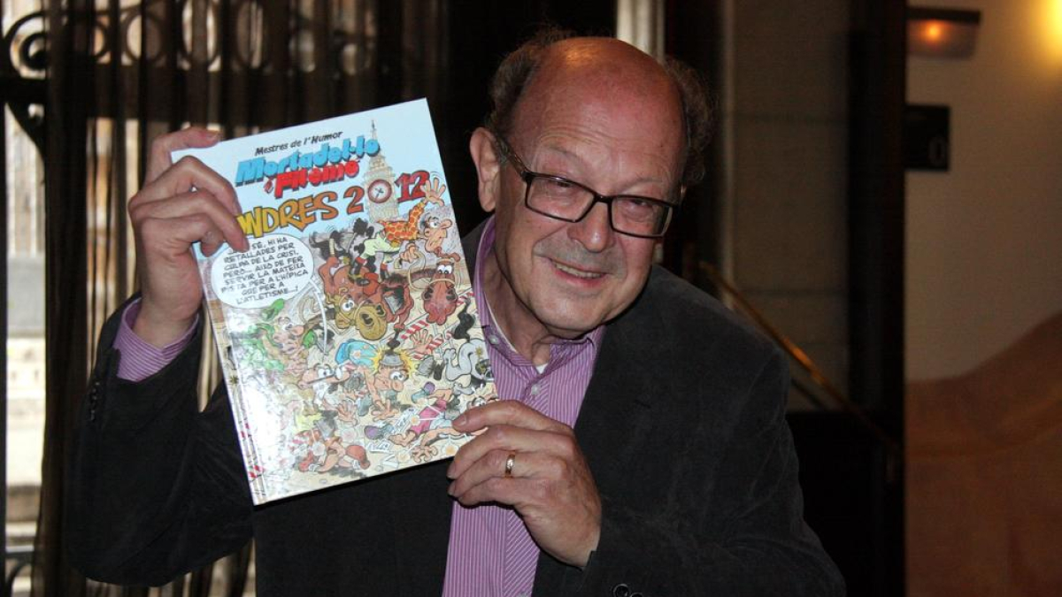 El dibujante Francisco Ibáñez en una imagen de archivo de la presentación de la versión en catalán de 'Maestros del Humor. Londres 2012'.