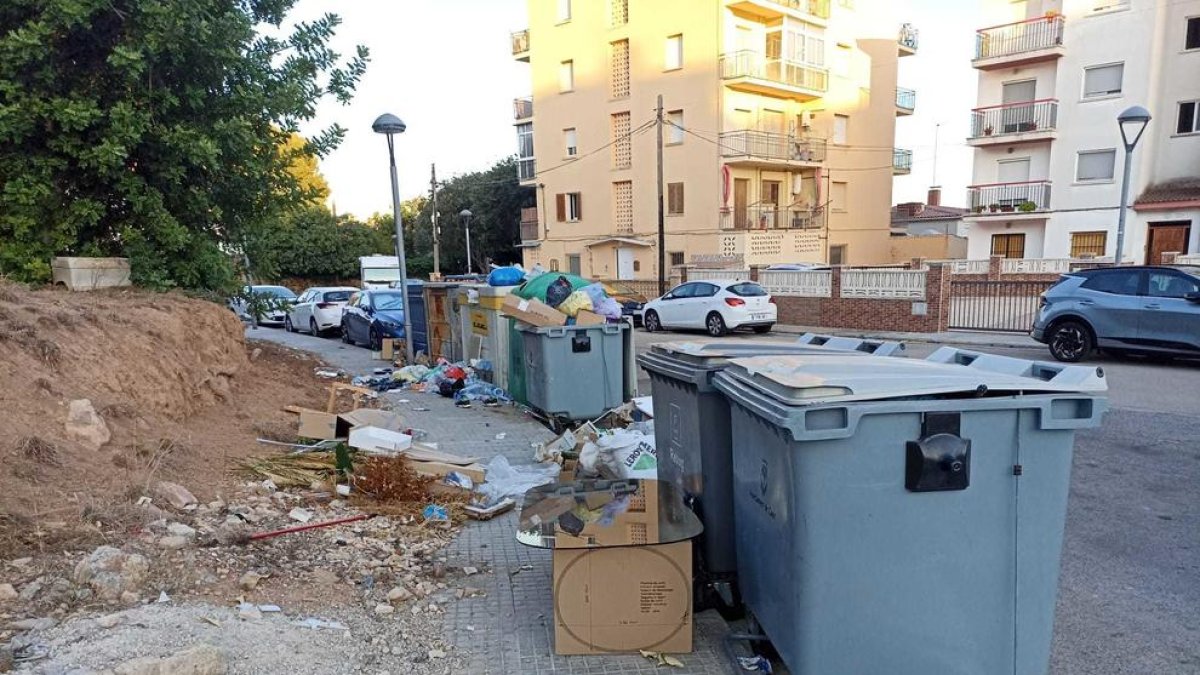 La brossa s'escampa el darrer estiu amb el vell servei de neteja a Cunit