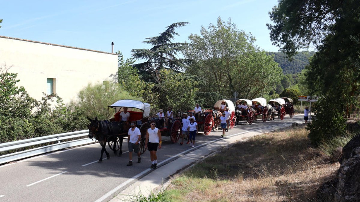 Petit contratemps durant el trajecte dels Portants de l'Aigua de Sant Magí