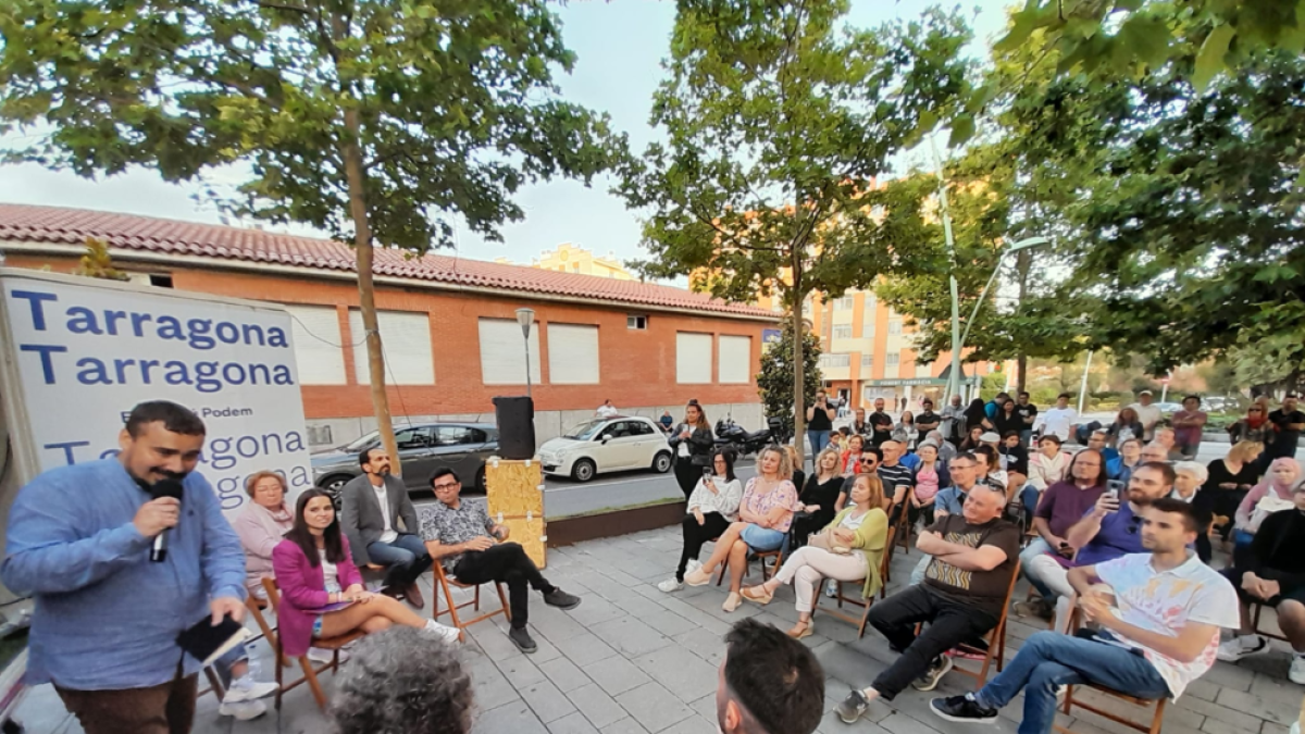 En Comú Podem Tarragona tanca campanya amb un centenar de persones a Camp Clar