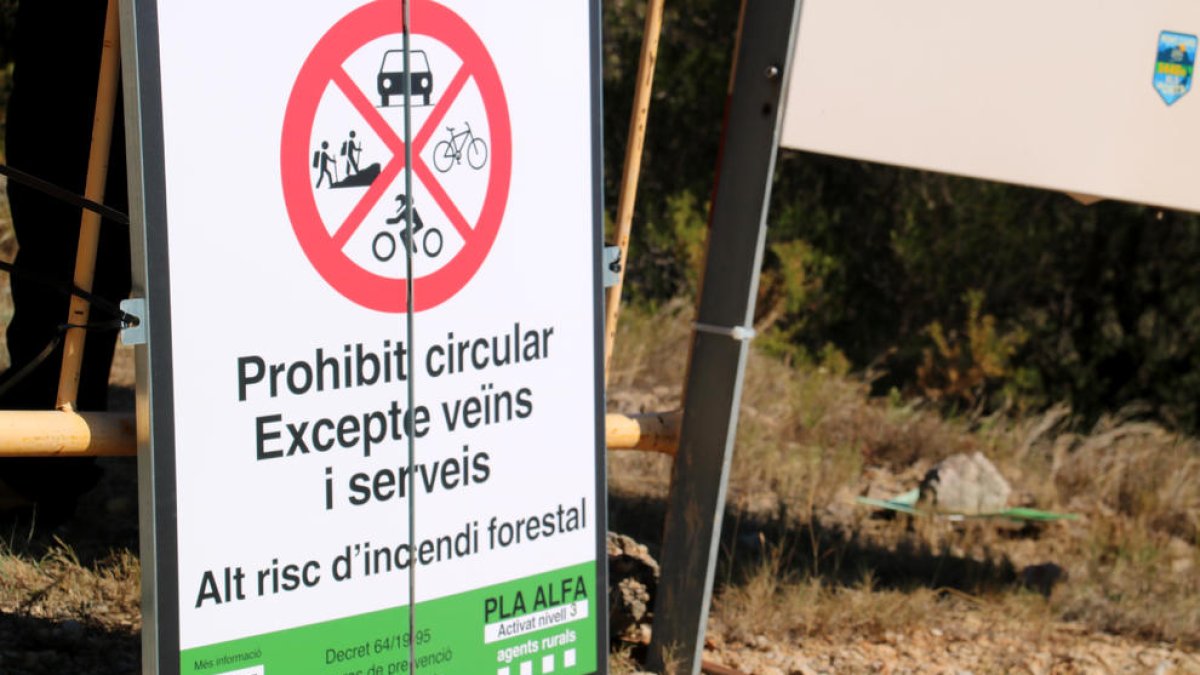 Protección Civil no descarta el cierre de más parques naturales ante el riesgo de incendio