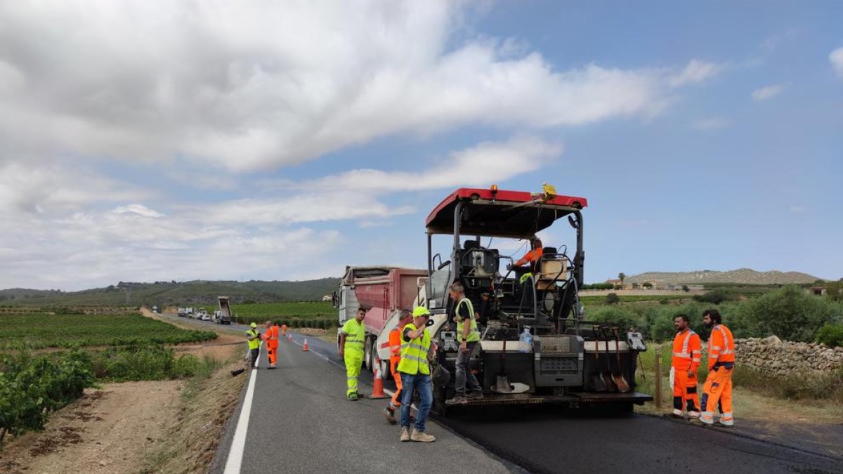 Proven a la Bisbal del Penedès un asfalt d'origen vegetal i amb un 40% de material reciclat