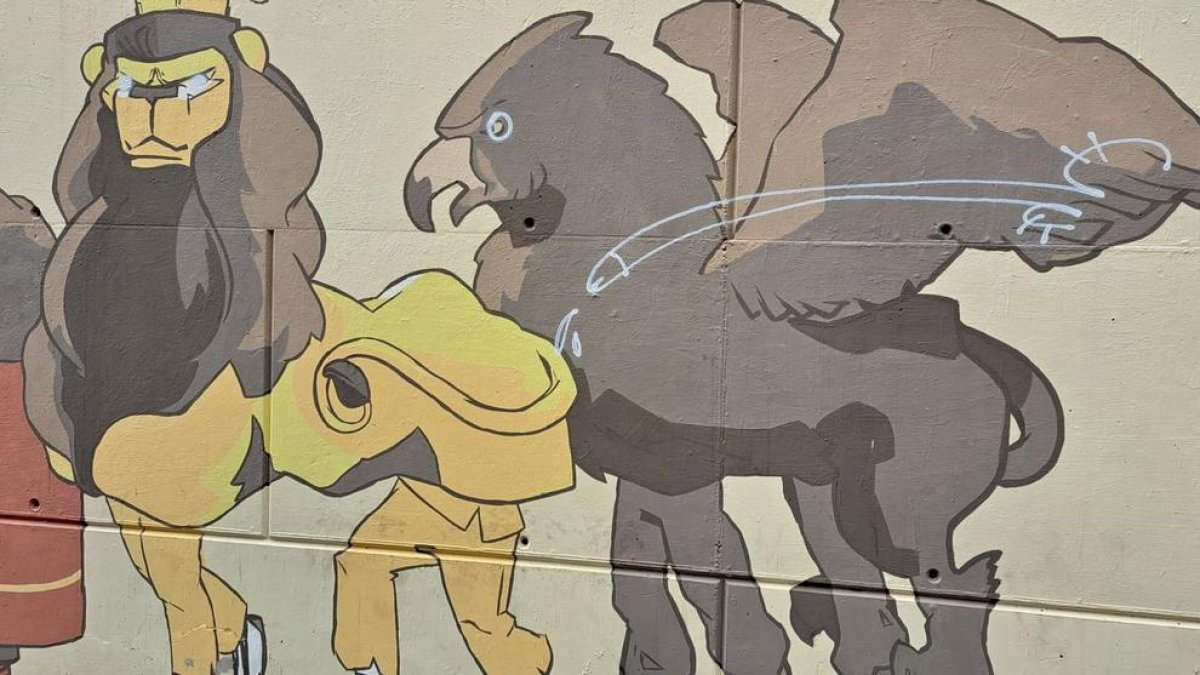 La Mulassa de Tarragona denuncia un atac al Mural del Bestiari