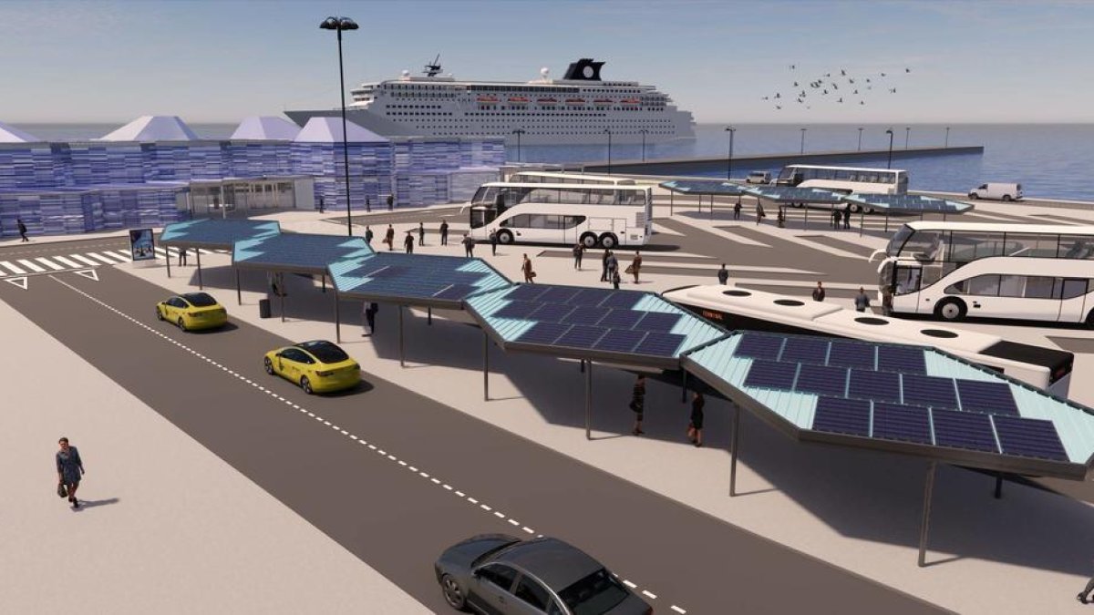 El entorno de la nueva terminal de cruceros de Tarragona se urbanizará en paralelo a las obras