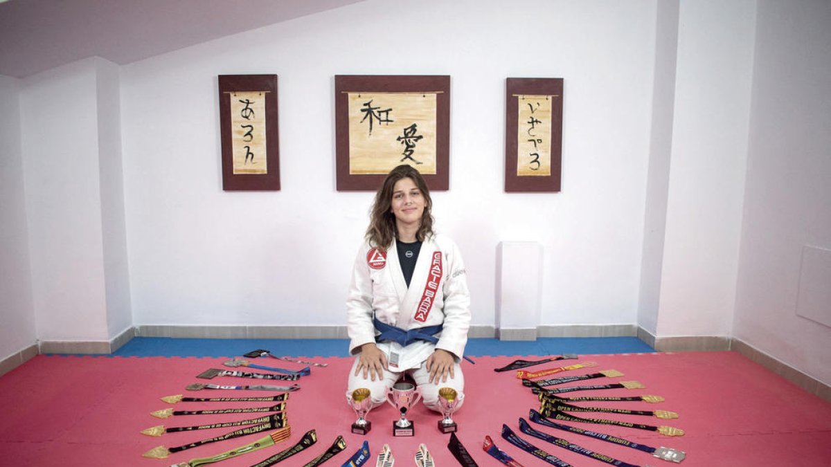 Nekane Fuentes, del club Gracie Barra de Vila-seca, busca financiación para competir