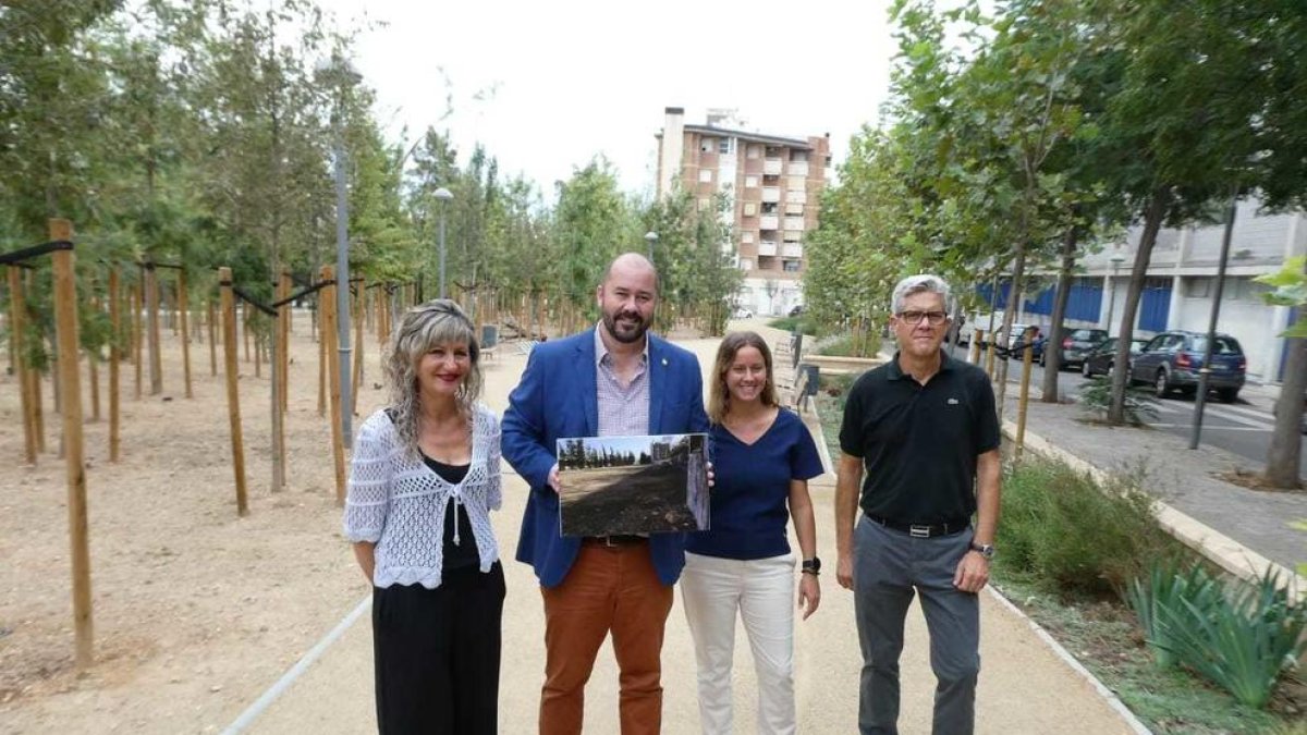 Presentan una nueva zona verde delante del Instituto Torreforta de Tarragona