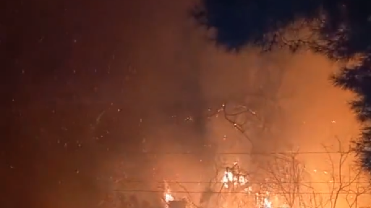 Los Bomberos trabajan en un incendio de vegetación forestal en Xerta