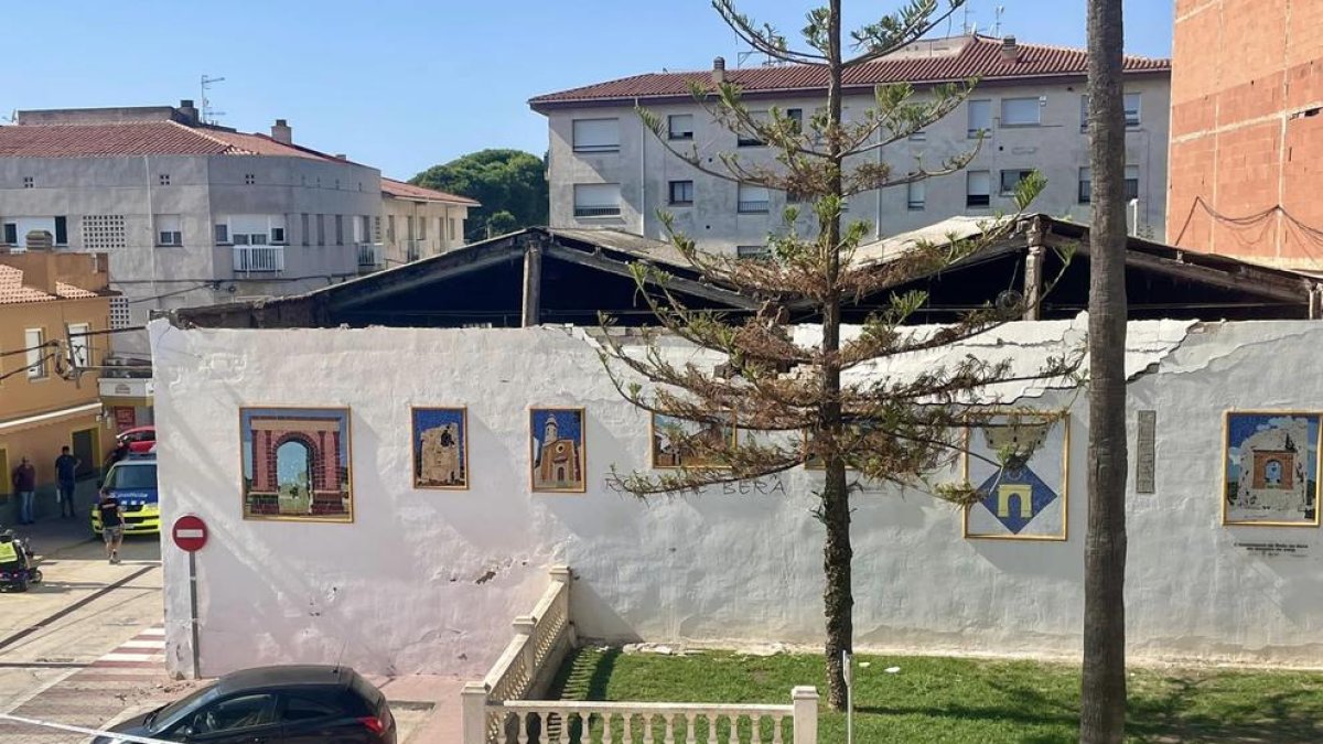 S'esfondra el sostre de la cooperativa de Roda de Berà