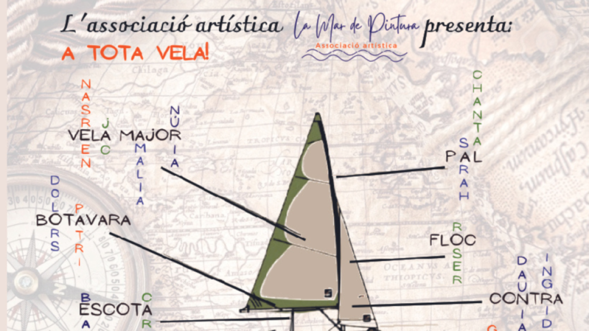 L'associació La Mar de Pintura inaugura «A tota vela» avui al Centre Cultural de Cambrils