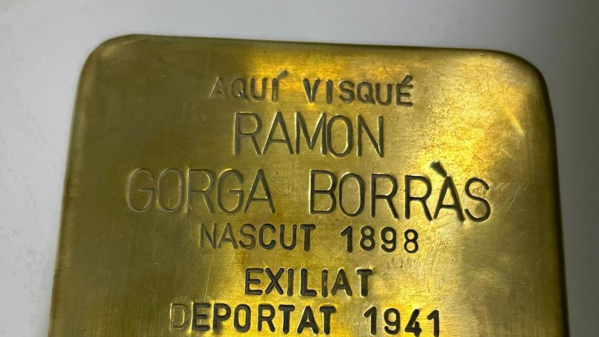 Una llamborda stolpersteine recordarà el deportat reusenc Ramon Gorga